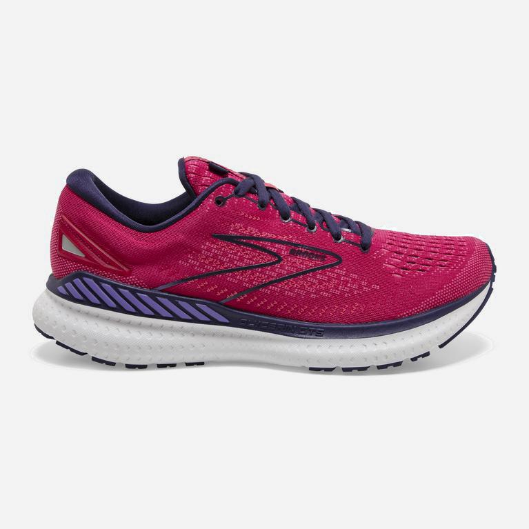Brooks Glycerin Gts 19 Israel - Women's Max Cushion Road Running Shoes - Burgundy Barberry/Purple/na